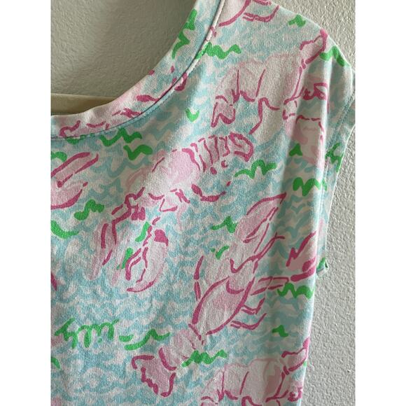 Lilly Pulitzer Lobster Print Dress XS Coastal Preppy Beach Mini - Picture 5 of 8